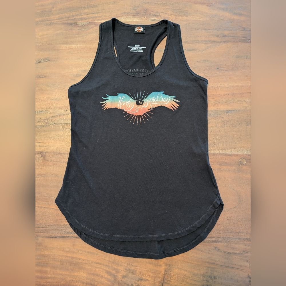 Harley-Davidson Louisville Kentucky Wing Graphic Tank Top Black Size Small